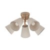 Nowoczesny plafon oprawa sufitowa brązowa abażurowa drewniana boho minimalistyczna klasyczna VAIO 11606 TK-Lighting